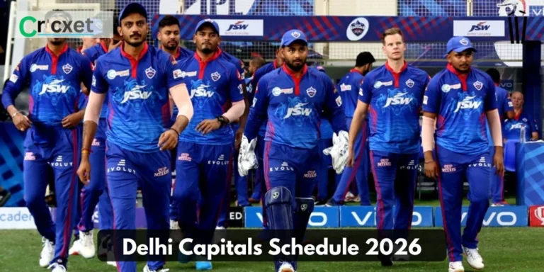 Delhi Capitals 2026 schedule